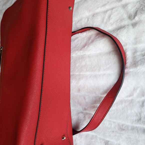DKNY satchel hand bag  red used - Picture 7 of 7